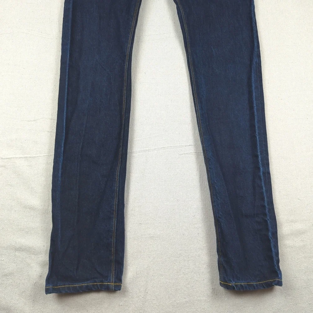 Raleigh Denim Jeans Mens 29x34 Blue Martin Selvedge‎ Button Fly White Oak